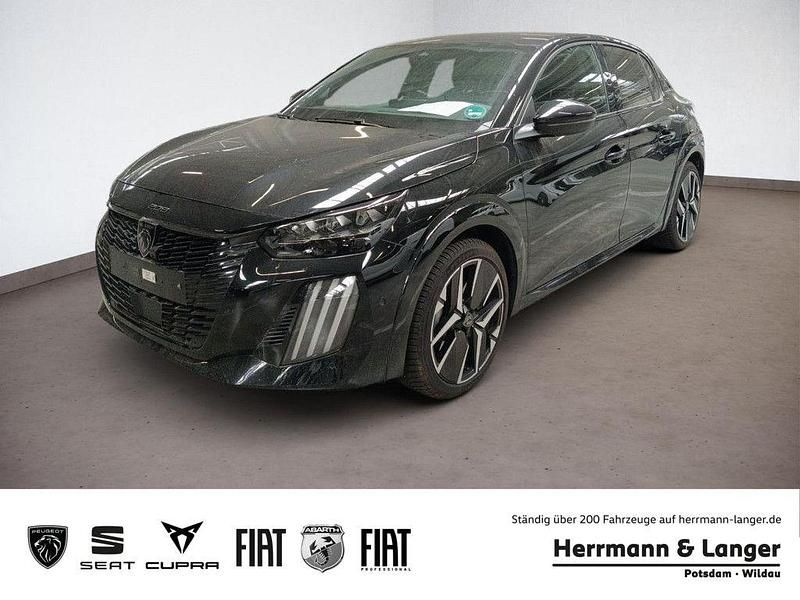 Schwarz / perla nera schwarz (metallic) Gebraucht 2024 Peugeot 208 GT Kleinwagen | 22.999 € (Fairer Preis) - Bild 1/4