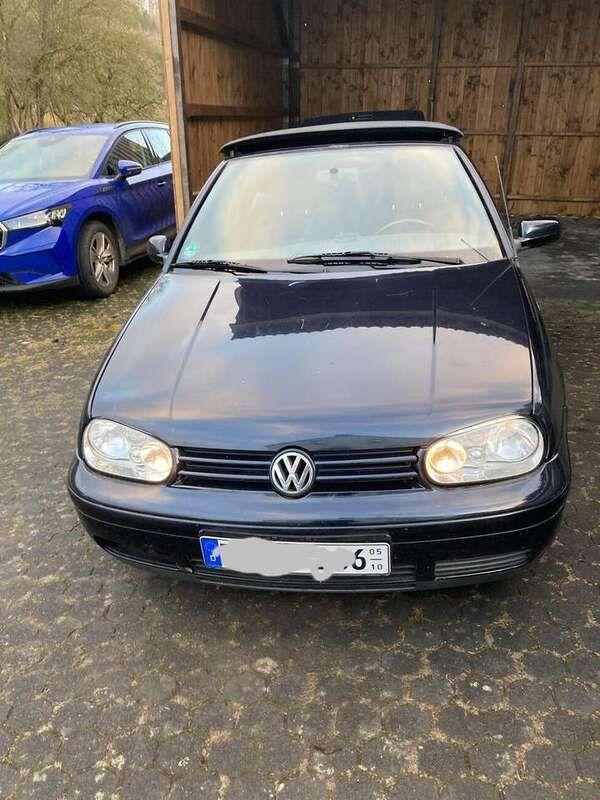 Blau Gebraucht 2001 VW Golf Cabriolet Highline Cabrio | 1.750 € (Guter Preis) - Bild 1/4