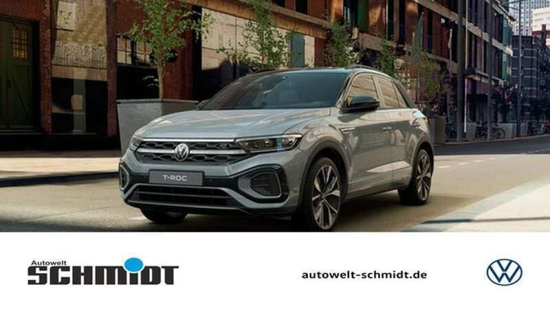 Petroleum blue metallic Neu 2025 VW T-Roc R-line SUV | 42.690 € (Teuer) - Bild 1/4