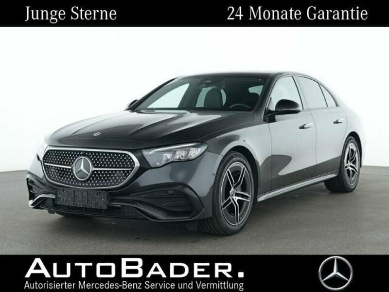 831 lack graphitgrau (metallic) Gebraucht 2024 Mercedes E220 AMG Limousine | 49.984 € (Guter Preis) - Bild 1/4