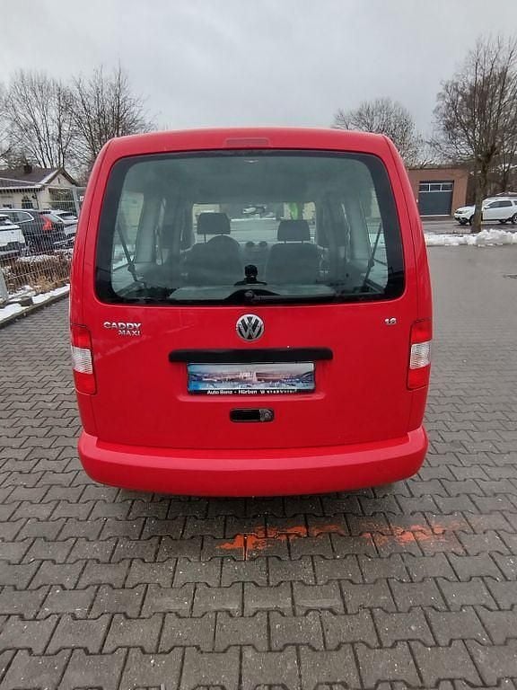 Gebraucht VW Caddy Maxi 102 PS (75 kW) 2010 Rot Van / Kleinbus
