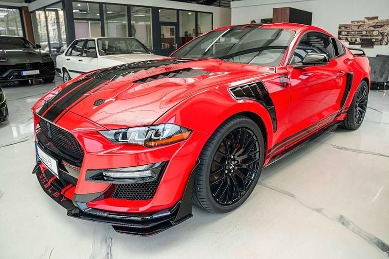 Rot Gebraucht 2022 Ford Mustang GT Premium Coupé | 30.990 € (Fairer Preis) - Bild 1/4