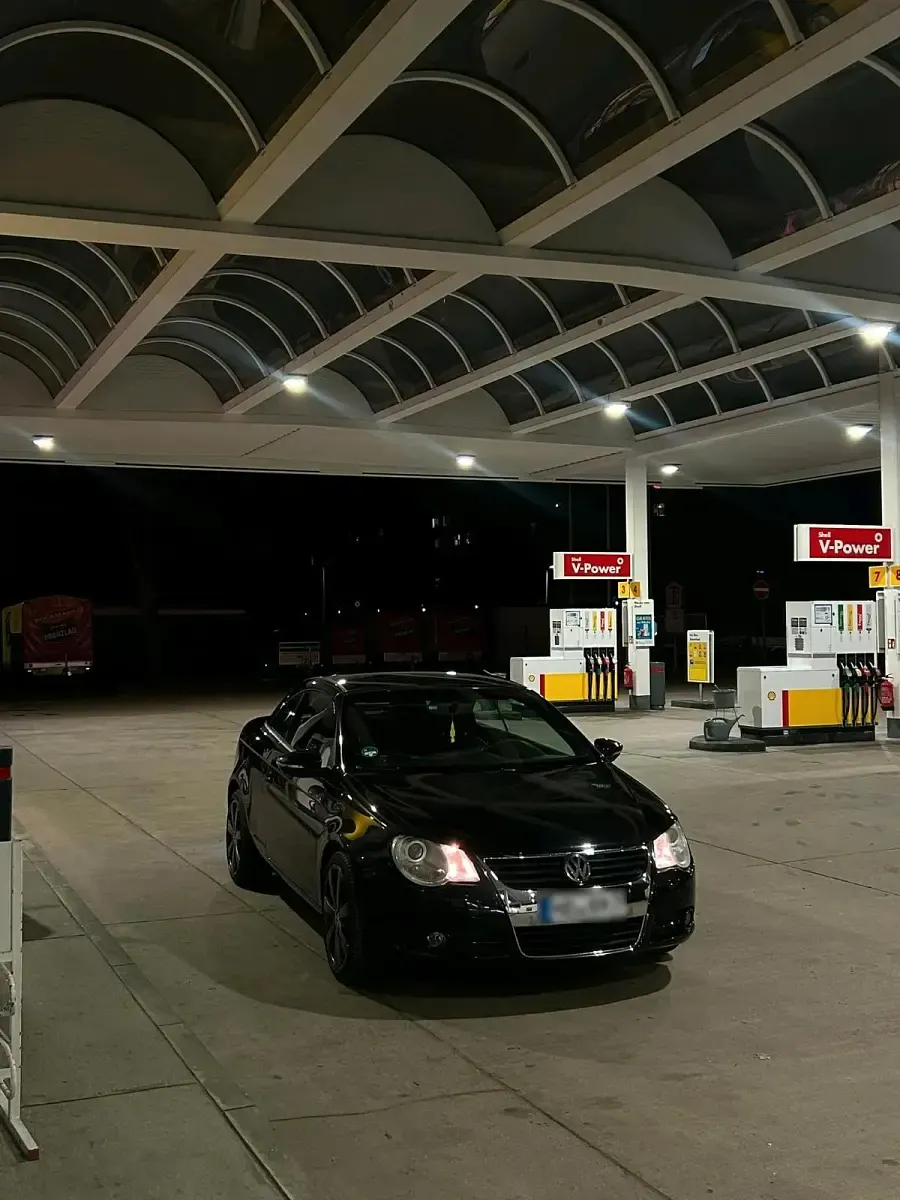 Brugt VW Eos 122 HK (89 kW) 2008 Sort Cabriolet
