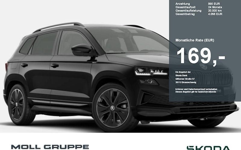Schwarz Neu 2025 Skoda Karoq SportLine SUV | 35.790 € (Guter Preis) - Bild 1/4