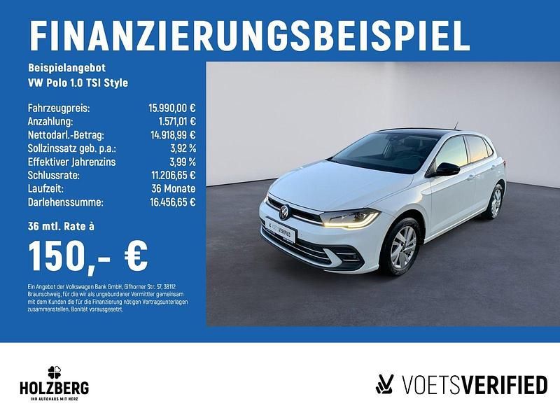 Gebraucht VW Polo Style 95 PS (69 kW) 2022 Weiß Limousine