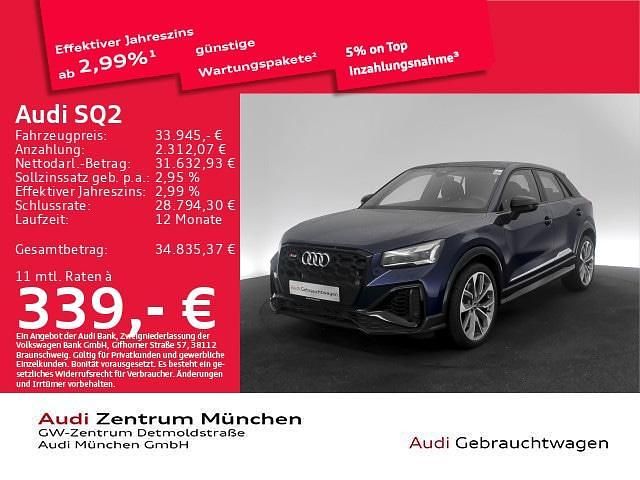 Gebraucht Audi SQ2 S-Line 300 PS (220 kW) 2022 Navarrablau metallic SUV