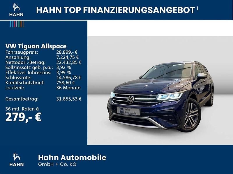 Gebraucht VW Tiguan Allspace Elegance 245 PS (180 kW) 2022 Blau SUV
