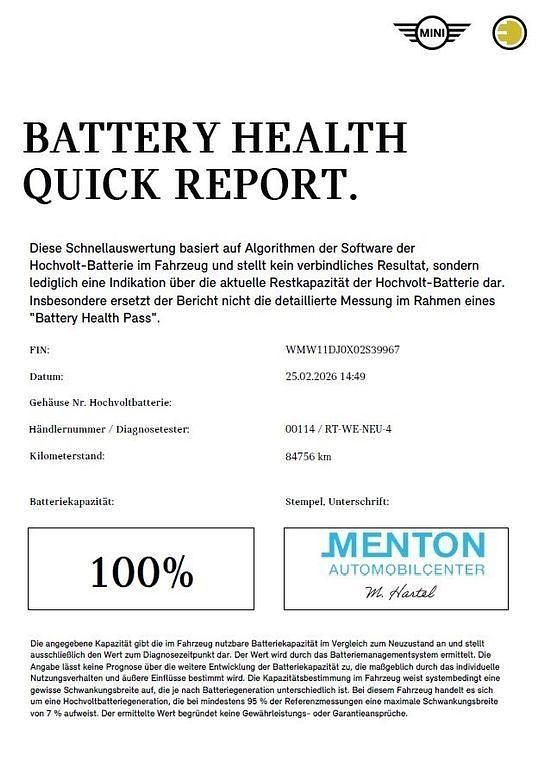 Gebraucht Mini Cooper SE 135 kW (184 PS) 2022 Moonwalk grey () Kleinwagen