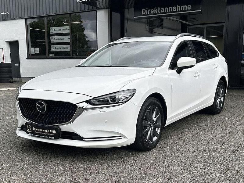 Arctic white Gebraucht 2022 Mazda 6 Exclusive-Line Kombi | 24.690 € (Guter Preis) - Bild 1/4