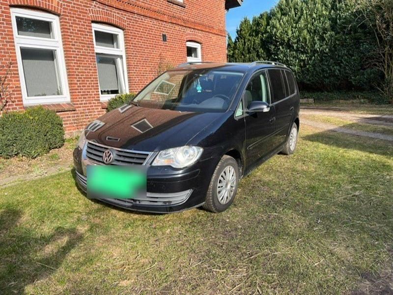 Gebraucht VW Touran 105 PS (77 kW) 2008 Schwarz Van / Kleinbus