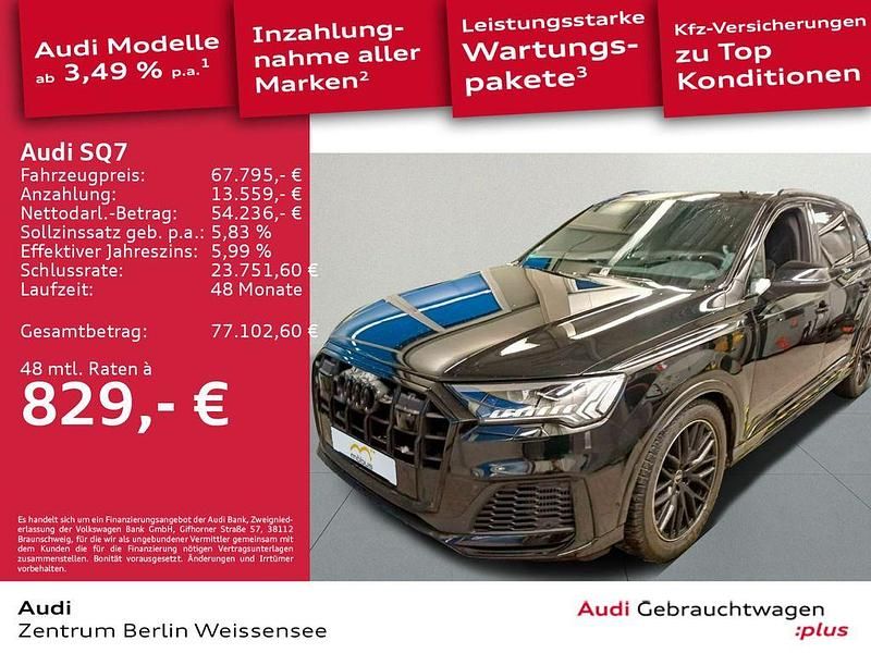Gebraucht Audi SQ7 Competition 507 PS (372 kW) 2022 Mythosschwarz metallic SUV