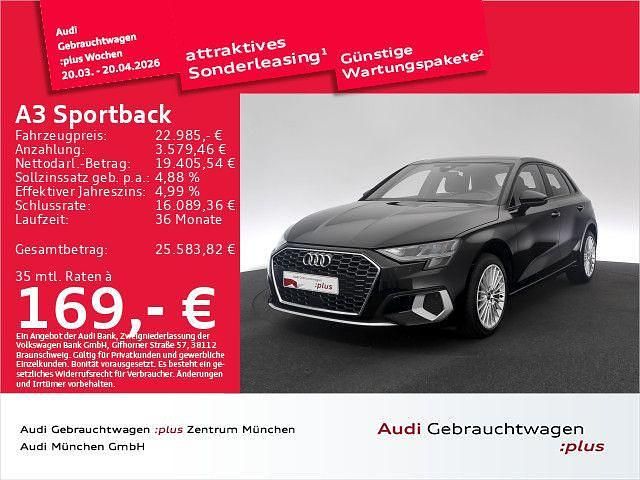 Gebraucht Audi A3 Advanced Plus 110 PS (80 kW) 2023 Brillantschwarz Limousine