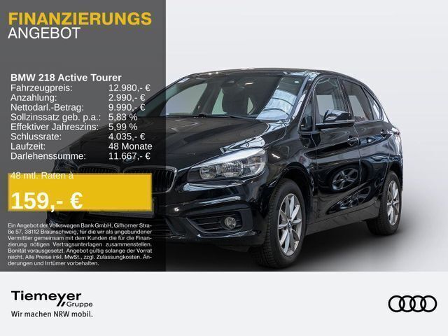 Schwarz Gebraucht 2017 BMW 218 Active Tourer Advantage Van / Kleinbus | 12.980 € (Fairer Preis) - Bild 1/1
