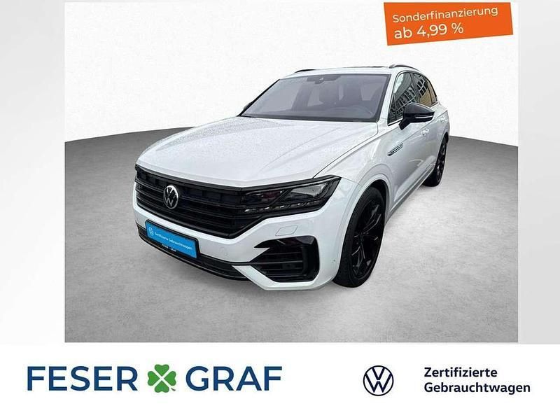 Pure white Gebraucht 2021 VW Touareg R-line SUV | 51.950 € (Teuer) - Bild 1/1