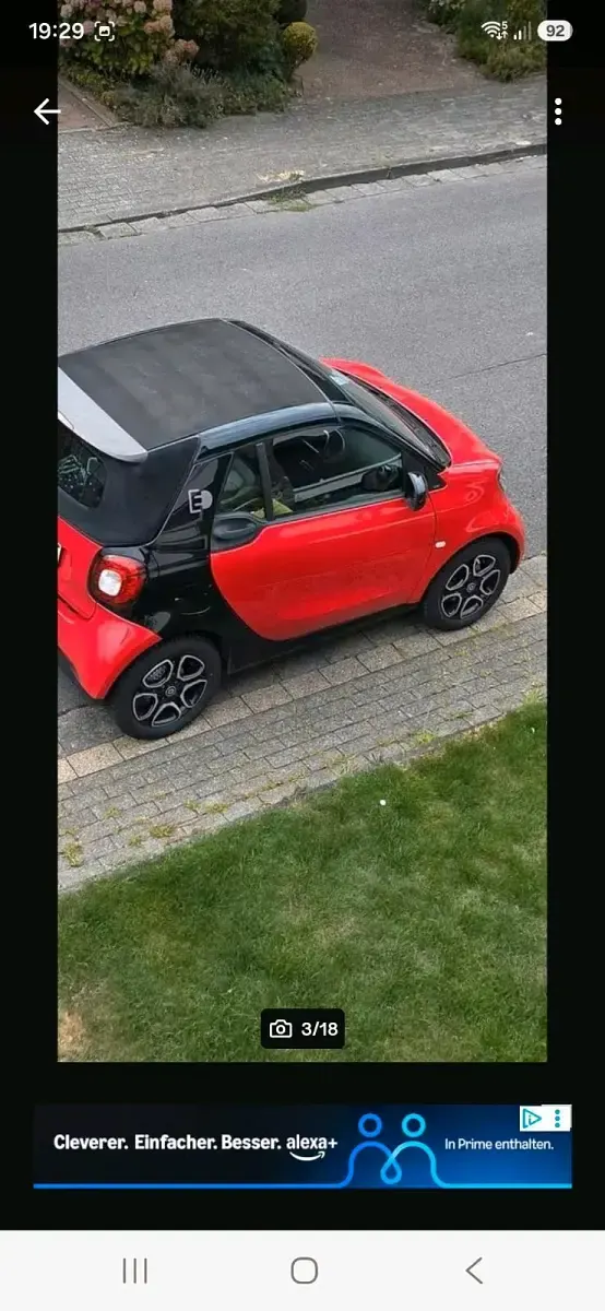 Gebraucht Smart ForTwo Electric Drive 55 kW (75 PS) 2018 Rot Cabrio
