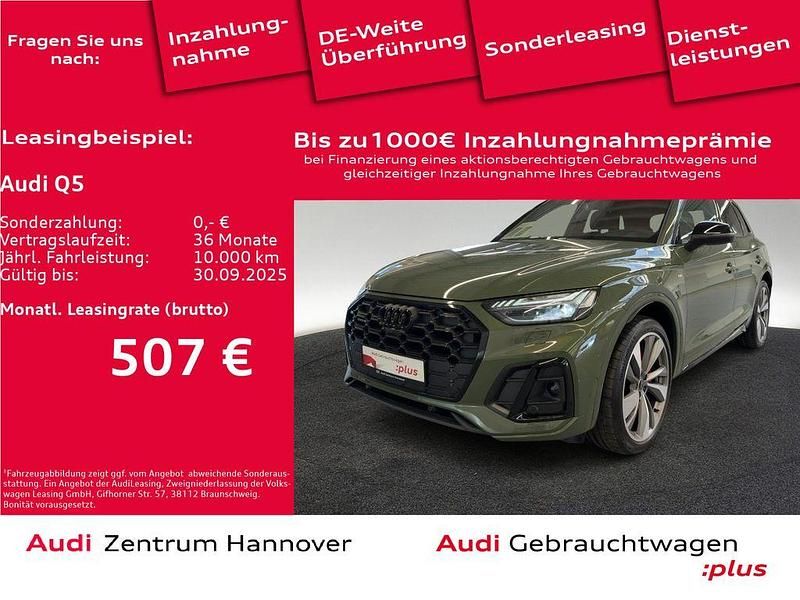 M4 distriktgrün metallic Gebraucht 2025 Audi Q5 S-Line SUV | 59.950 € (Superpreis) - Bild 1/4