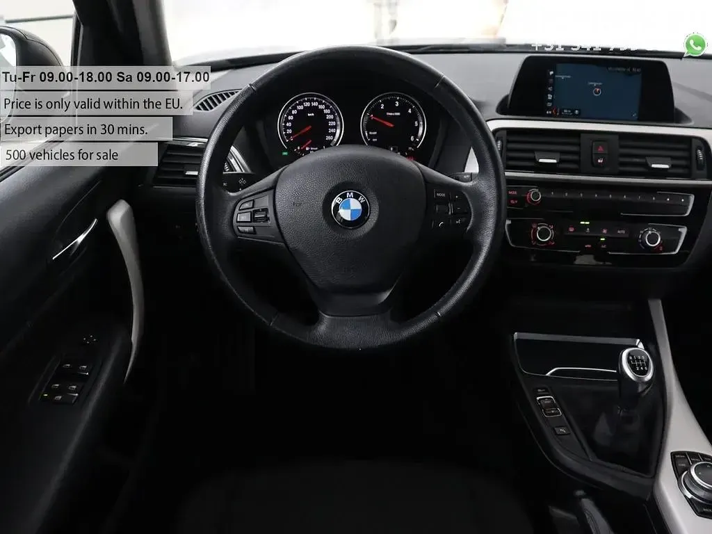 Brugt BMW 116 116 HK (85 kW) 2018 Sort Hatchback
