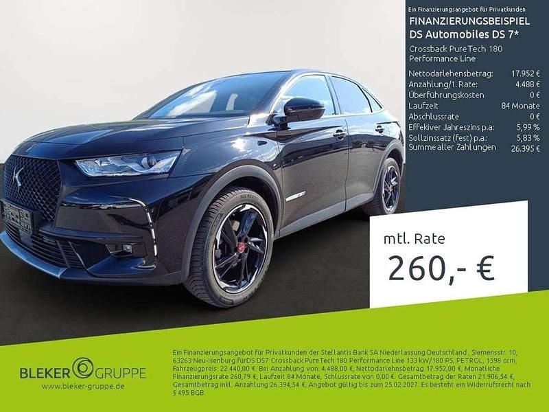Gebraucht DS Automobiles DS7 Crossback Performance 181 PS (133 kW) 2023 Perlaneraschwarz SUV