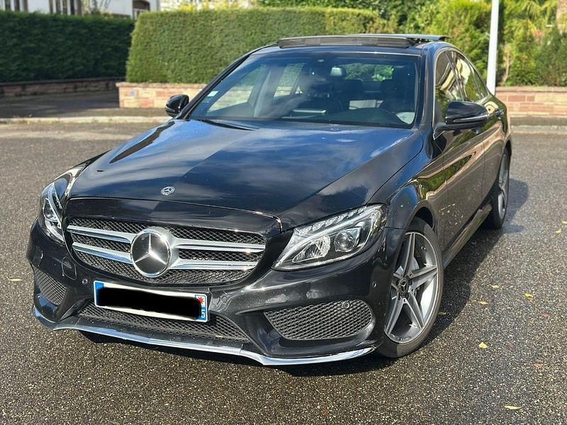 Schwarz Gebraucht 2018 Mercedes C220 AMG Limousine | 13.900 € - Bild 1/4
