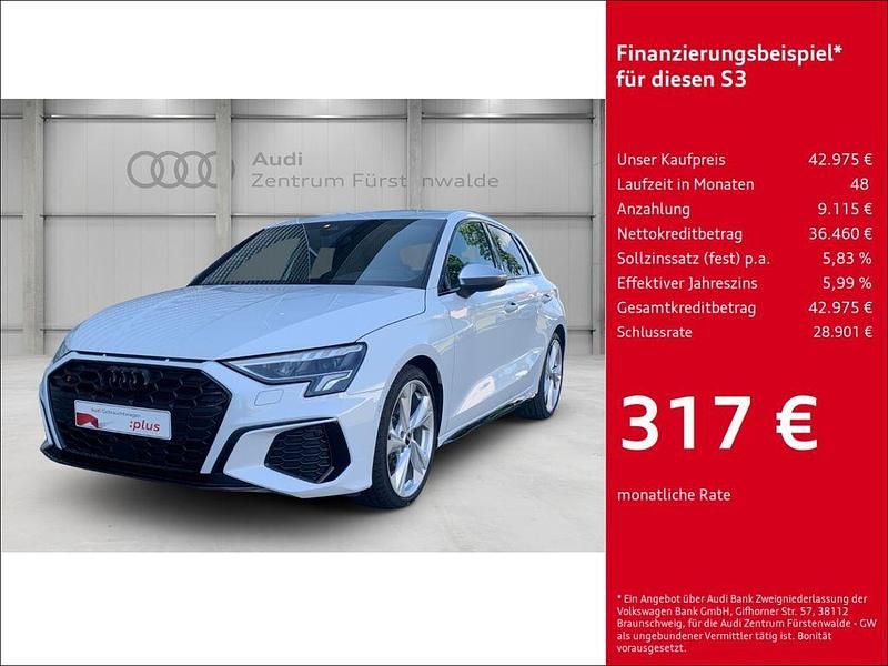 Weiss Gebraucht 2024 Audi S3 Ambiente Limousine | 42.975 € (Fairer Preis) - Bild 1/4