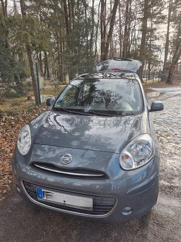 Grau Gebraucht 2012 Nissan Micra Tekna Kleinwagen | 3.500 € (Superpreis) - Bild 1/4