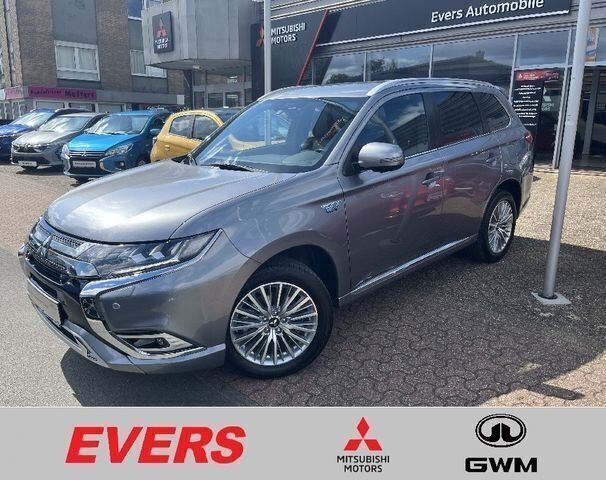 Platinumgrau (m) Gebraucht 2019 Mitsubishi Outlander P-HEV Intro Edition Limousine | 22.950 € (Fairer Preis) - Bild 1/4
