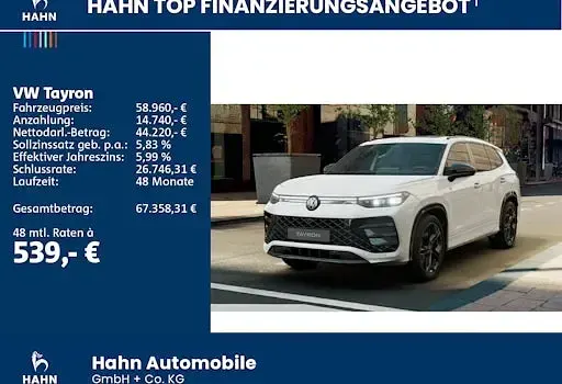 Gebraucht VW Tayron R-line 204 PS (150 kW) 2026 Weiß SUV