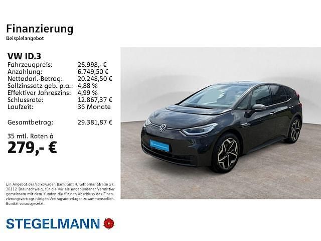 Grau Gebraucht 2022 VW ID.3 Pro Kleinwagen | 27.290 € (Fairer Preis) - Bild 1/2