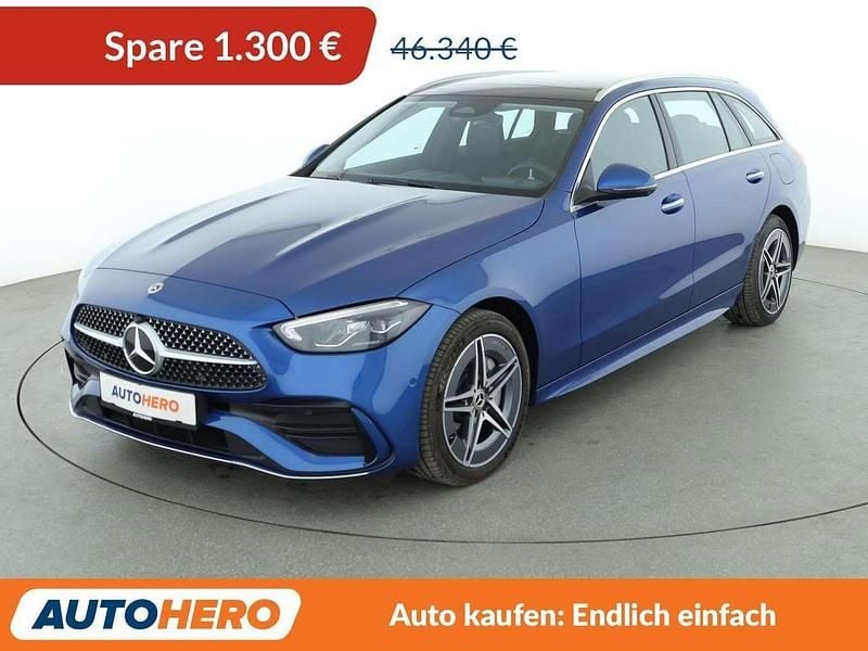 Blau Gebraucht 2024 Mercedes C300e AMG Kombi | 45.040 € (Superpreis) - Bild 1/3