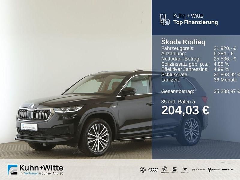Schwarz Gebraucht 2022 Skoda Kodiaq LAURIN & KLEMENT SUV | 31.920 € (Fairer Preis) - Bild 1/3