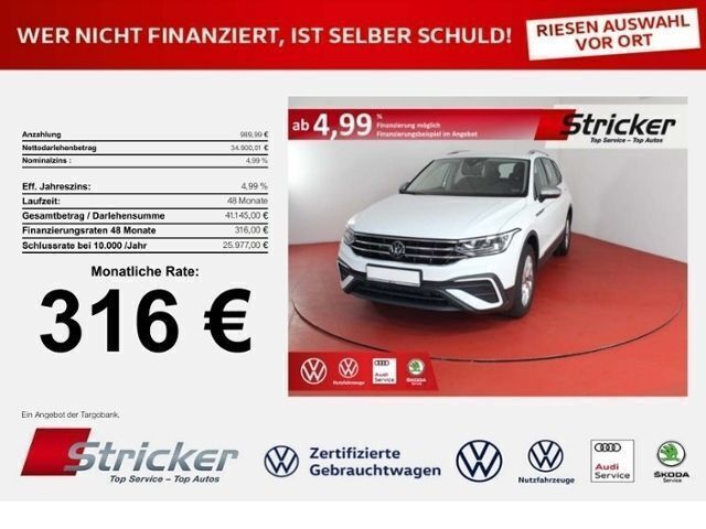 Weiß Neu 2025 VW Tiguan Allspace Life SUV | 35.889 € (Superpreis) - Bild 1/4