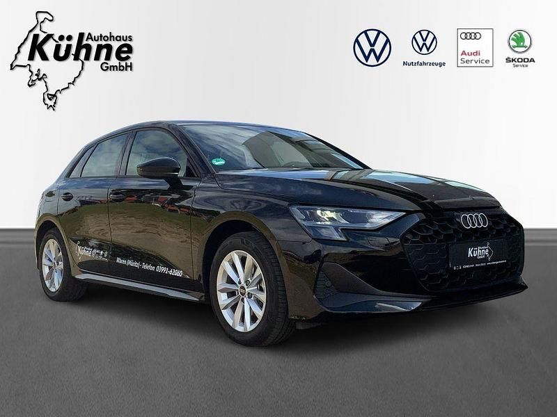 Schwarz Gebraucht 2024 Audi A3 Sportback Kleinwagen | 32.989 € (Fairer Preis) - Bild 1/4