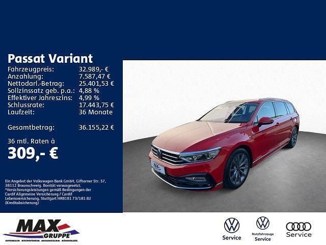 Tornadorot Gebraucht 2022 VW Passat R-line Kombi | 32.989 € (Teuer) - Bild 1/3