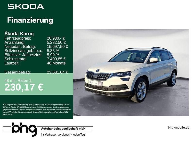 Candyweiß Gebraucht 2019 Skoda Karoq Style SUV | 20.930 € (Fairer Preis) - Bild 1/4