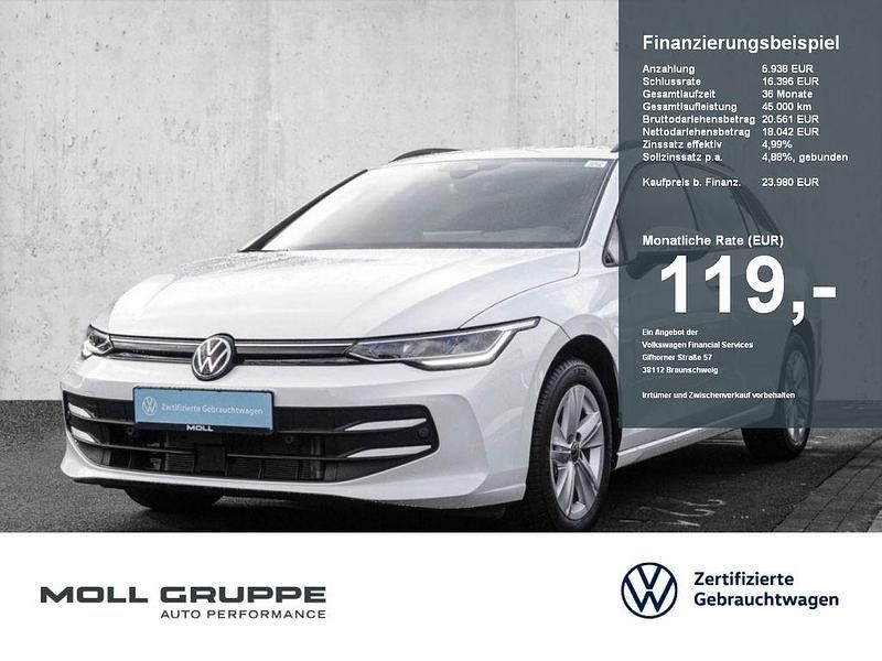 Pure white Gebraucht 2024 VW Golf VIII Life Kombi | 23.980 € (Guter Preis) - Bild 1/4