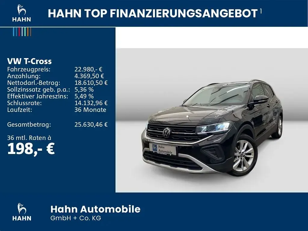 Gebraucht VW T-Cross Goal 116 PS (85 kW) 2025 Deep black perleffekt SUV