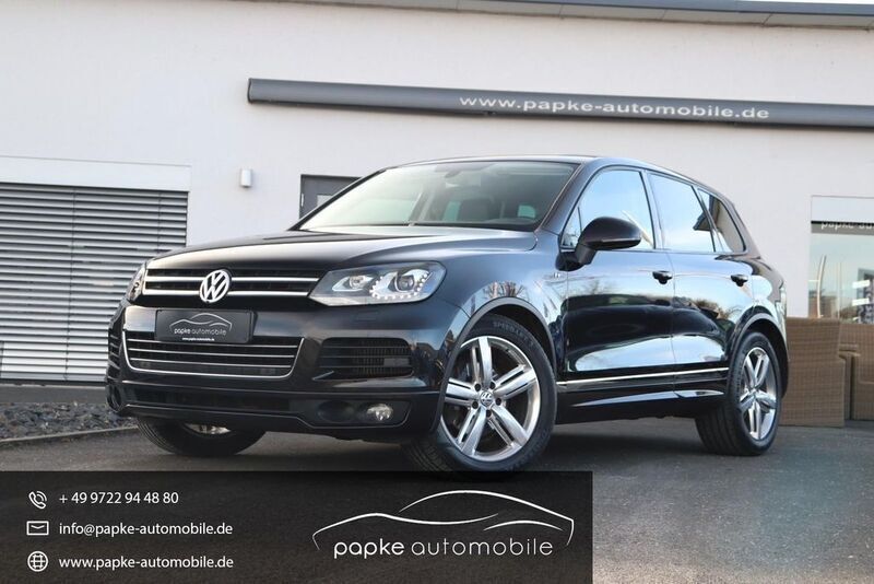 Schwarz Gebraucht 2012 VW Touareg R-line SUV | 16.895 € (Etwas zu teuer) - Bild 1/4
