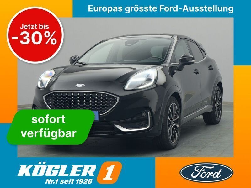 Schwarz Gebraucht 2021 Ford Puma ST-Line Limousine | 24.970 € (Teuer) - Bild 1/4