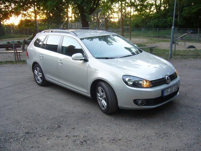 Gebraucht VW Golf VI 122 PS (89 kW) 2009 Beige metallic Kleinwagen