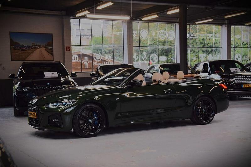 Grün Gebraucht 2021 BMW 430 Cabriolet M Sport Cabrio | 46.800 € (Etwas zu teuer) - Bild 1/4
