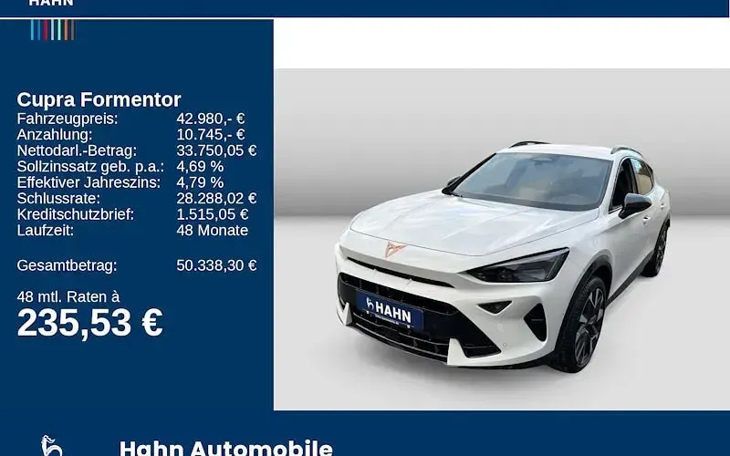 Neu Cupra Formentor VZ 333 PS (244 kW) 2025 Grau SUV
