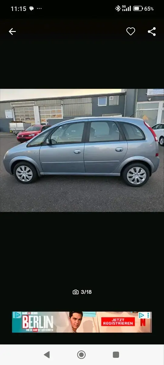 Gebraucht Opel Meriva 110 PS (80 kW) 2006 Blau Van / Kleinbus