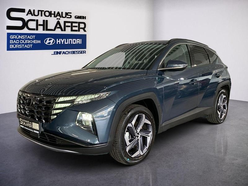 Teal blue / met Gebraucht 2021 Hyundai Tucson Trend SUV | 26.480 € (Fairer Preis) - Bild 1/4