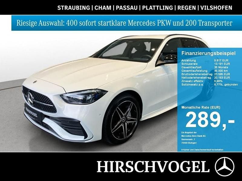 Weiß Gebraucht 2022 Mercedes C300e AMG line Limousine | 29.530 € (Etwas zu teuer) - Bild 1/4