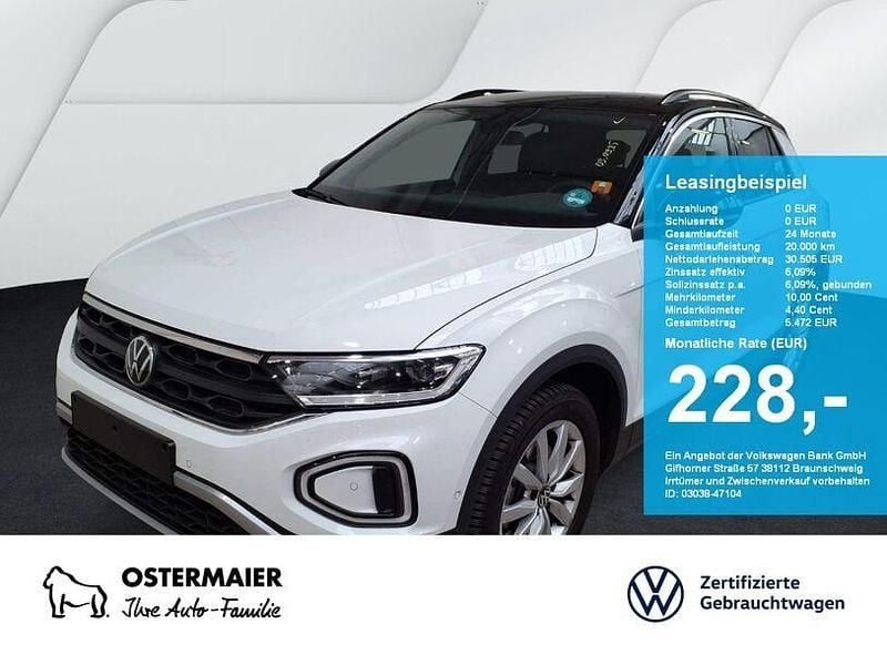 Pure white Gebraucht 2025 VW T-Roc Goal SUV | 30.505 € (Superpreis) - Bild 1/4