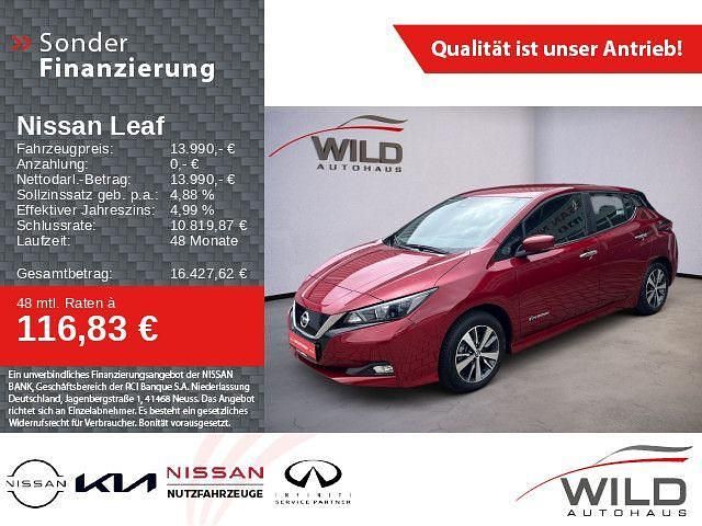 New red (m) Gebraucht 2019 Nissan Leaf Acenta Kleinwagen | 13.990 € (Fairer Preis) - Bild 1/4