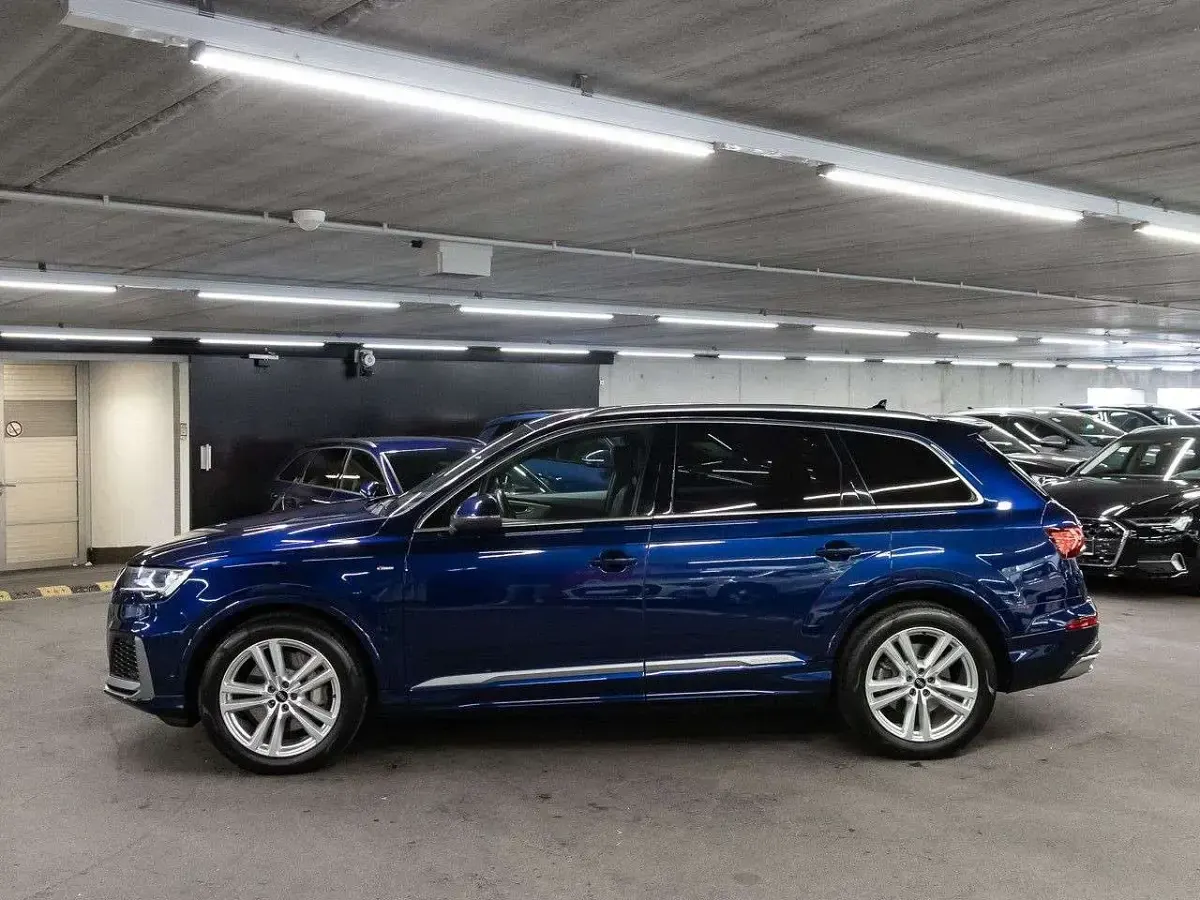Gebraucht Audi Q7 S-Line 340 PS (250 kW) 2022 Navarrablau metallic SUV