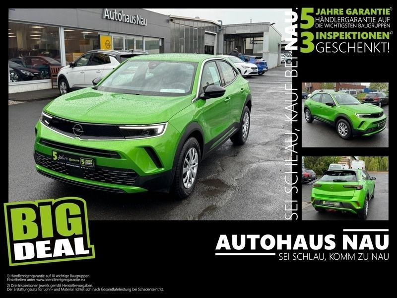 Matcha green/ikone gruen Gebraucht 2021 Opel Mokka Edition SUV | 15.990 € (Superpreis) - Bild 1/4