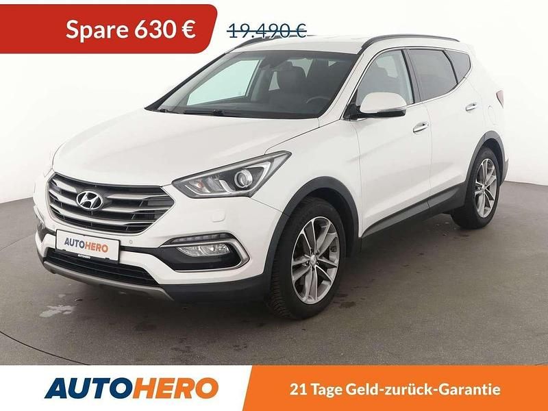 Weiß Gebraucht 2016 Hyundai Santa Fe Premium SUV | 18.860 € (Guter Preis) - Bild 1/3
