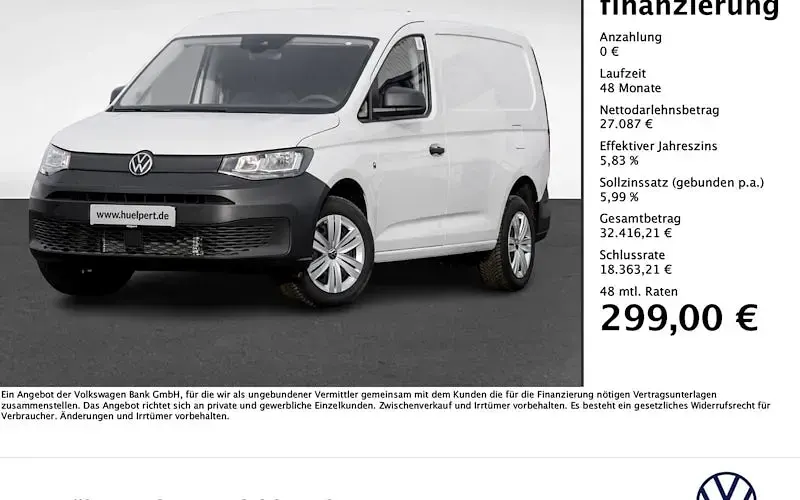 Gebraucht VW Caddy Maxi Trendline 102 PS (75 kW) 2026 Weiß Van / Kleinbus